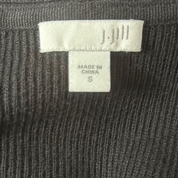 J. Jill Black Cardigan Sweater with Button Front - Picture 5 of 6